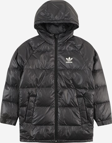 ADIDAS ORIGINALS Übergangsjacke 'Adicolor' in Schwarz: predná strana