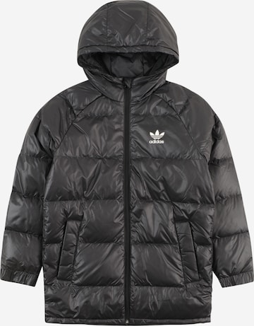 ADIDAS ORIGINALS Übergangsjacke 'Adicolor' in Schwarz: predná strana