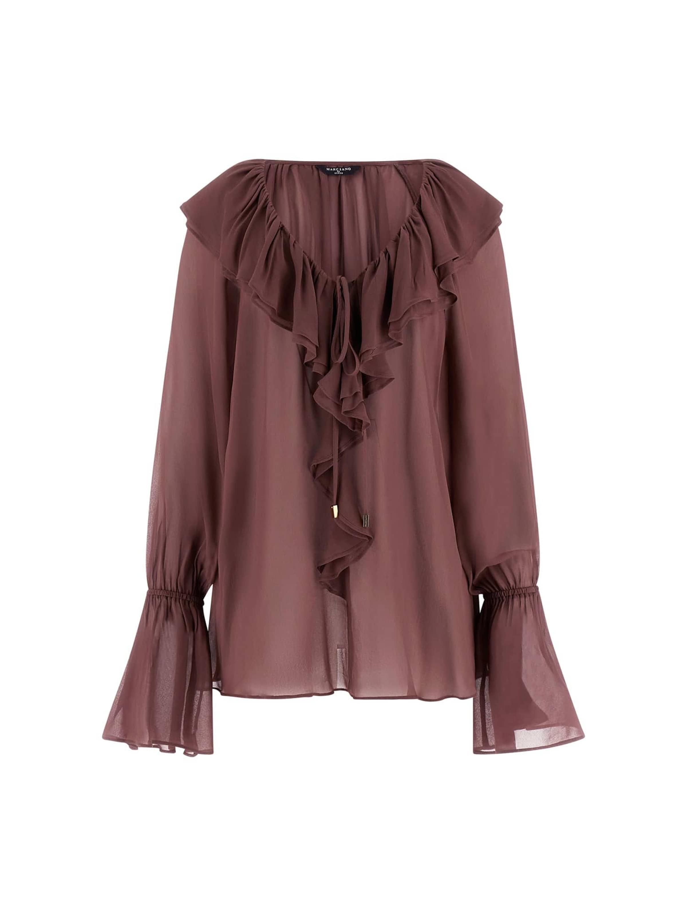 MARCIANO LOS ANGELES Blouse in Brown: front