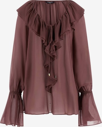 MARCIANO LOS ANGELES Blouse in Brown: front