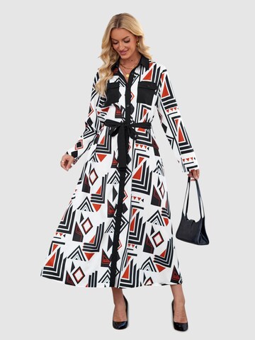 LapaPlus Blusenkleid in Mischfarben