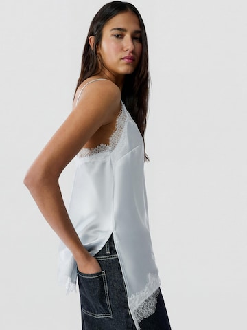 Bershka Top - Modrá