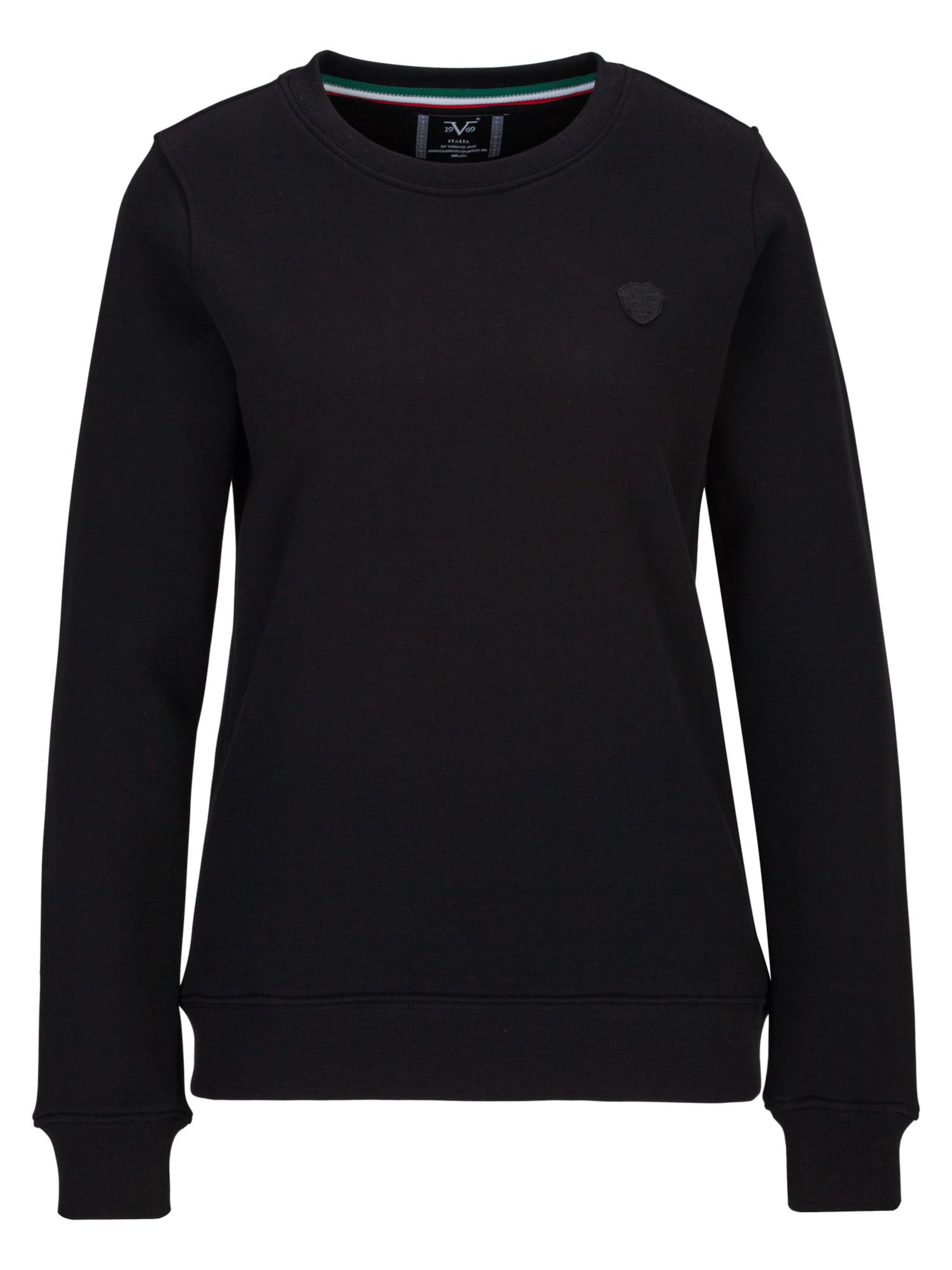 19V69 ITALIA Sweatshirt 'Bonnie' in Schwarz: Vorderseite