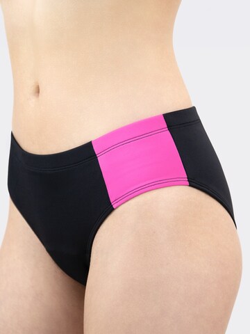 MYLILY Bikini 'Teens Perioden Bikini Hose Sportiv | Pink' in Black