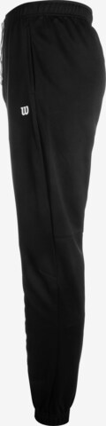 WILSON Tapered Sportbroek in Zwart