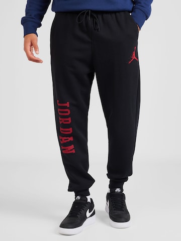 Jordan Tapered Trousers 'ESS' in Black: front