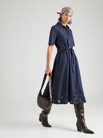 MORE & MORE - Vestido camisero en azul