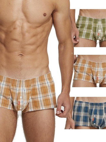 SEOBEAN Boxer shorts 'Checkered' in Mixed colors: front