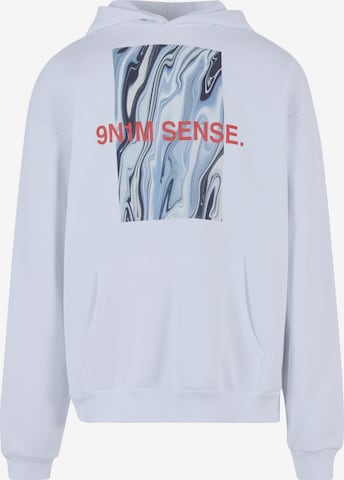 9N1M SENSE Sweatshirt 'Chrome' in Wit: voorkant