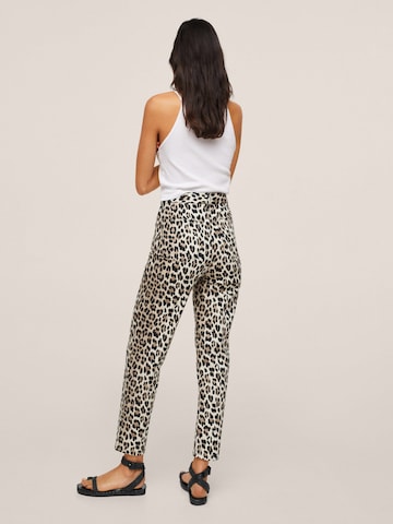 Regular Pantalon 'Fives' MANGO en beige