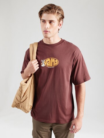 VANS Shirt in Bruin: voorkant