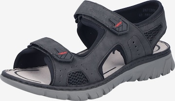 Sandalo da trekking di Rieker in grigio: frontale