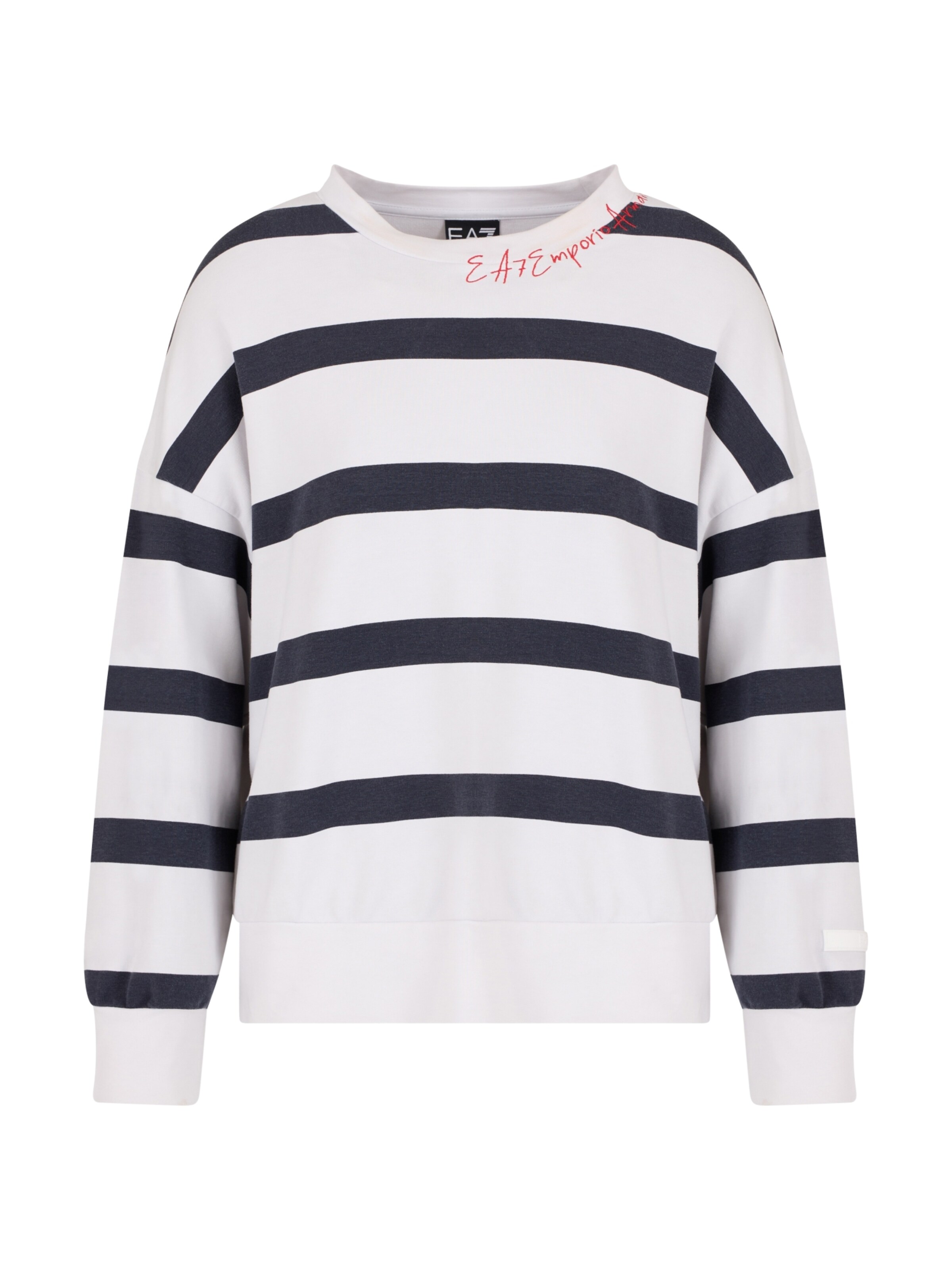 Felpa 'Costa Smeralda' di EA7 Emporio Armani in bianco: frontale