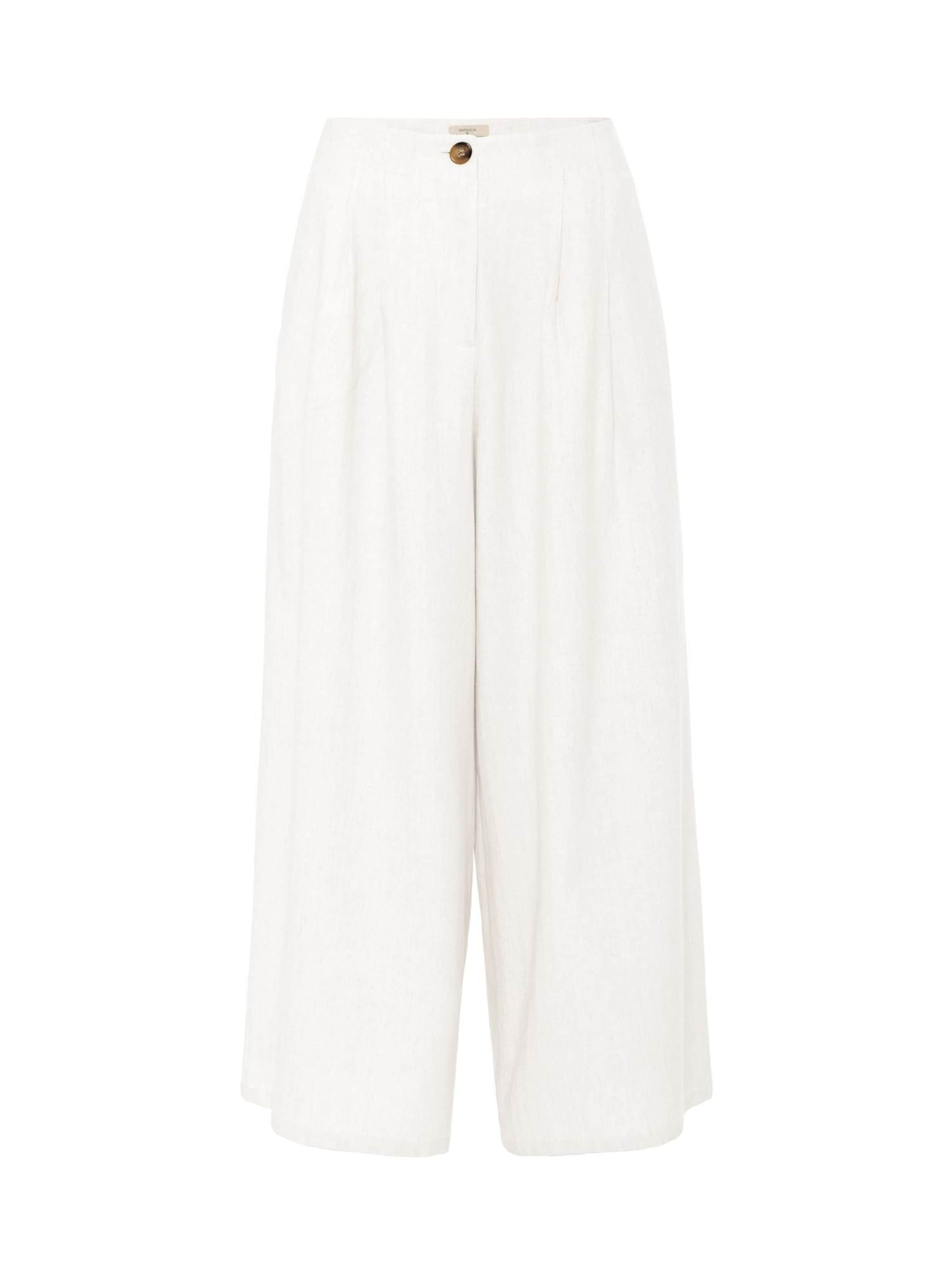 Antioch Wide Leg Bukser i hvid: forside