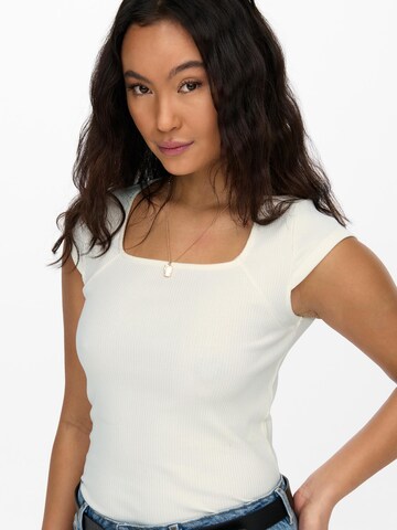 ONLY T-Shirt 'Anouk' in Weiß