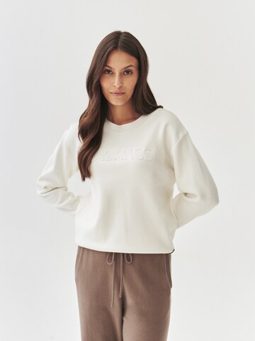 Pull-over 'BALAMI' TATUUM en blanc : devant