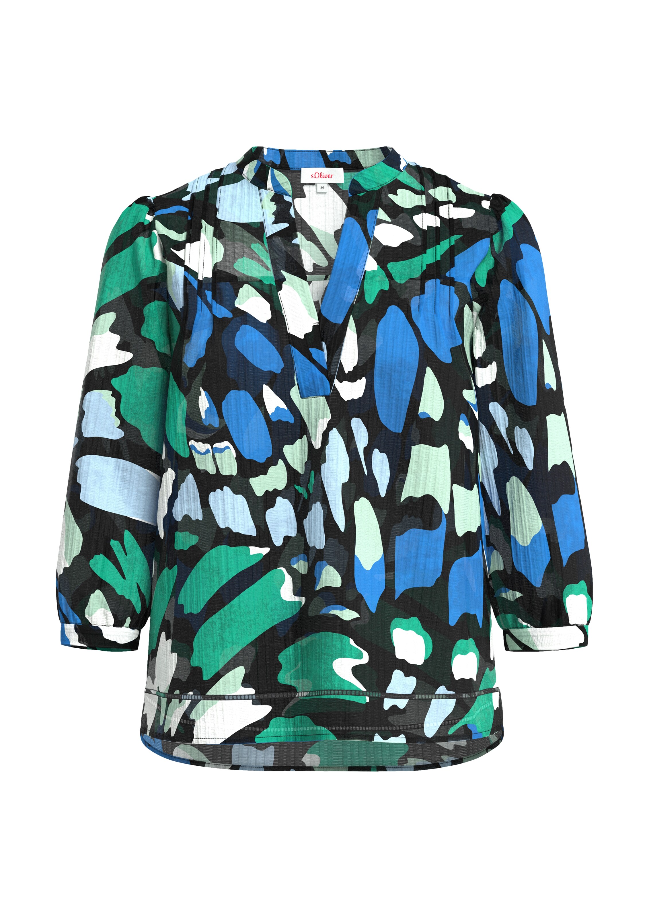 s.Oliver Bluse in Schwarz: Vorderseite