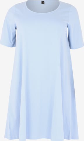 Yoek Dress in Blue: front