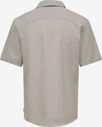 Coupe slim Chemise 'Caiden' Only & Sons en gris