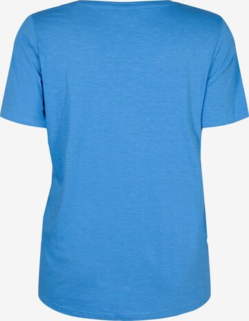 Zizzi Shirt 'MBREA' in Blau