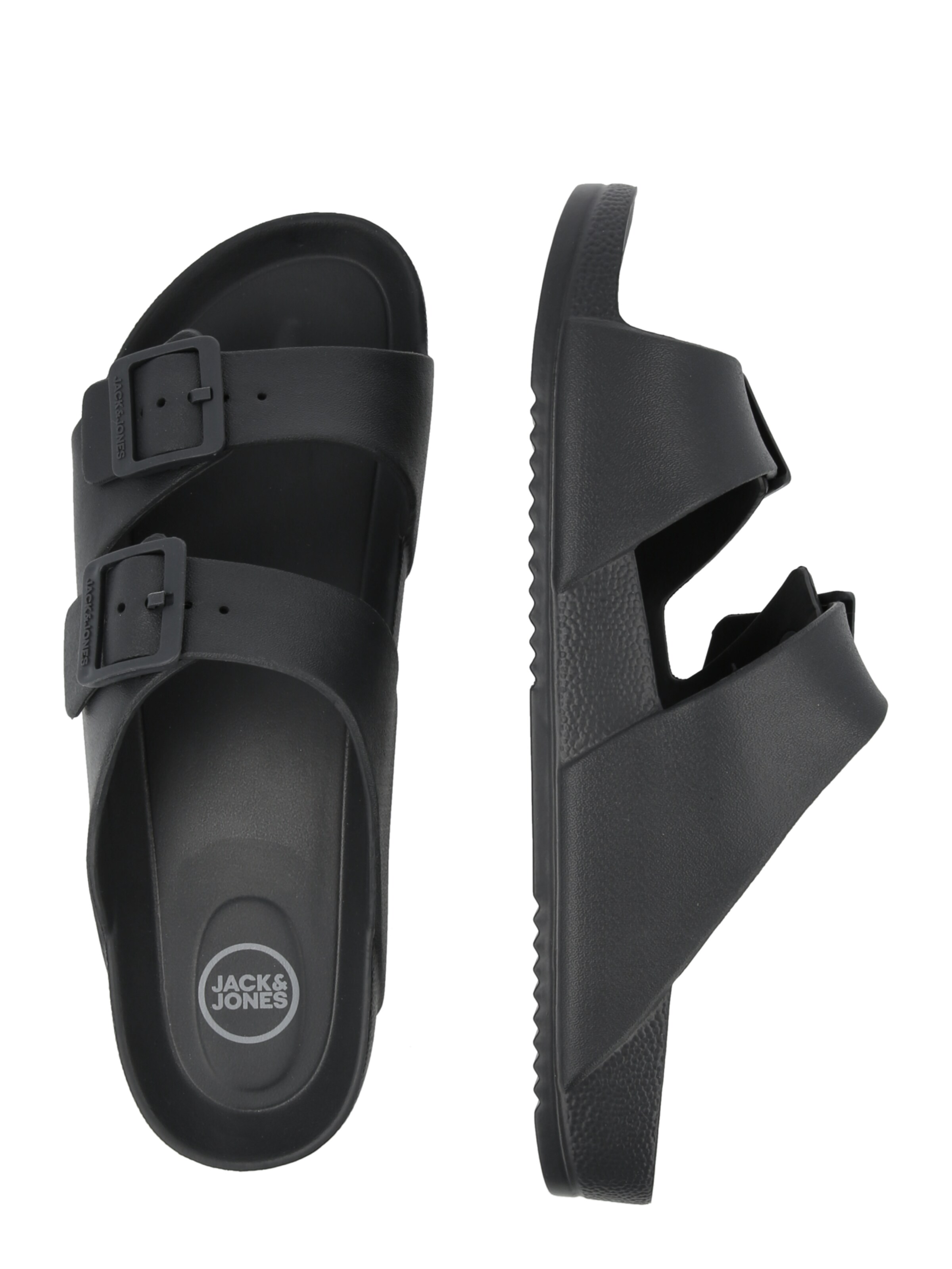 JACK & JONES - Zapatos abiertos en gris: lado