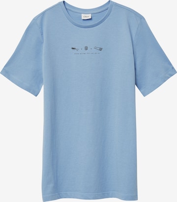 s.Oliver Shirt in Blauw: voorkant