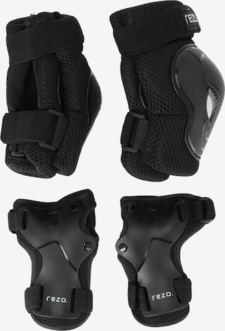 Rezo Protektoren 'Haslam' in Schwarz: Vorderseite