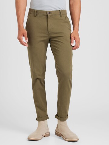 JACK & JONES Slim fit Chino trousers 'JPSTMarco JJFury' in Green: front