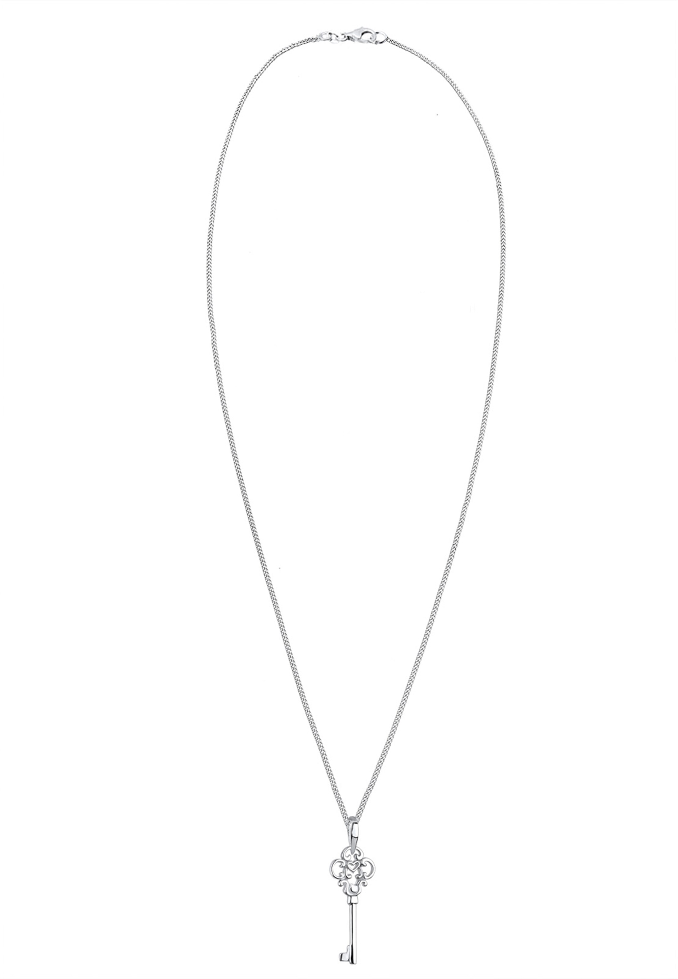 ELLI Kette 'Schlüssel' in Silber: Vorderseite