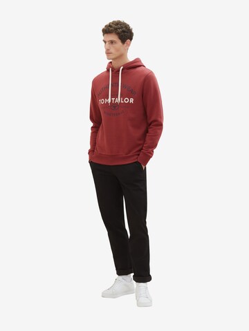 TOM TAILOR - Sweatshirt em vermelho