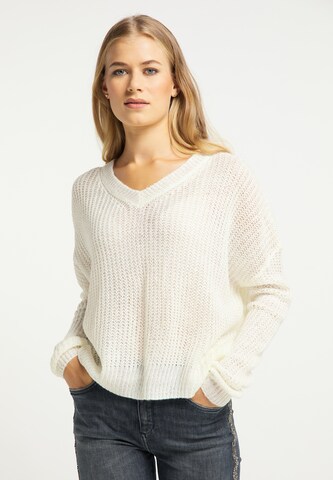 usha BLUE LABEL Pullover in Weiß: predná strana