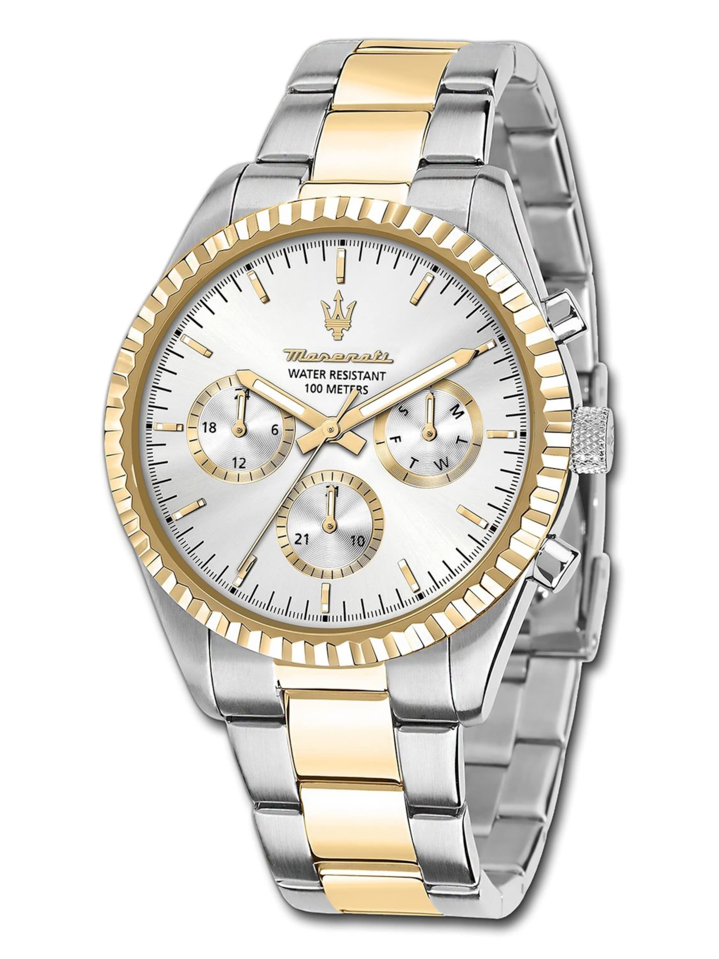Maserati Analoog horloge in Zilver: voorkant