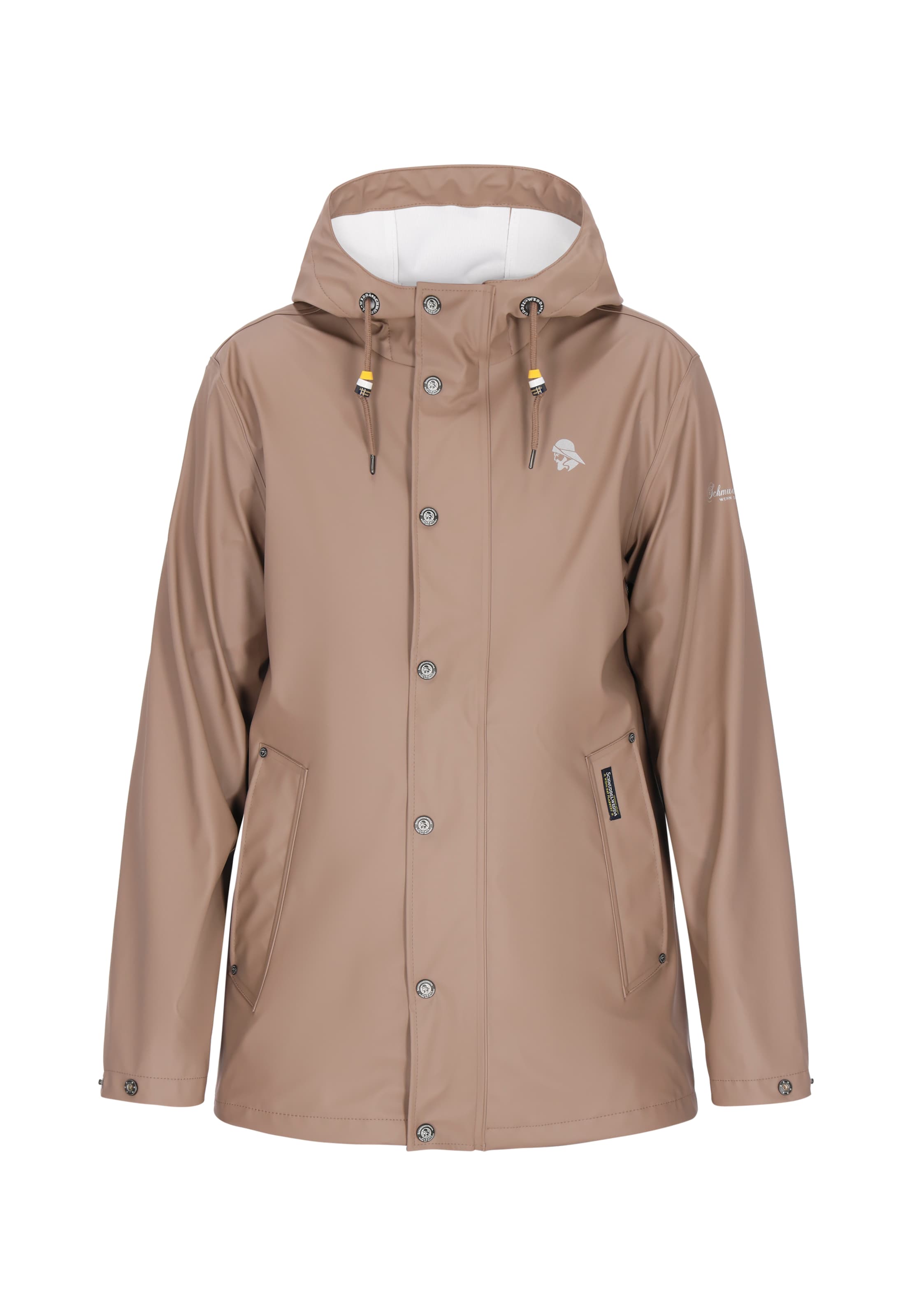 Schmuddelwedda Toiminnallinen takki värissä ruskea: etupuoli