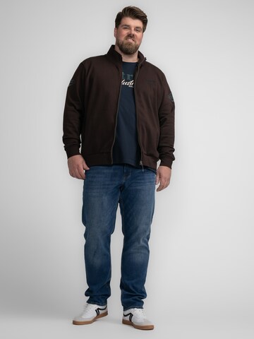 Petrol Industries Sweat jacket 'Glenn' in Brown