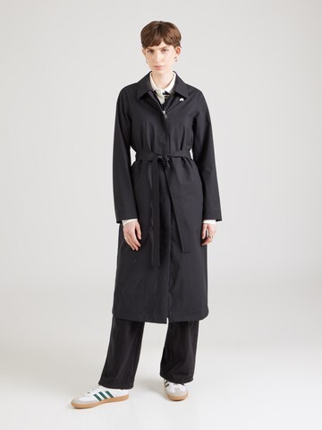 Manteau mi-saison 'BARBRA' K-Way en noir : devant