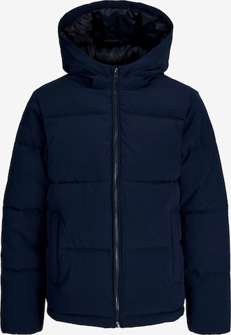 Jack & Jones Junior Winterjas 'Galaxy' in Blauw: voorkant