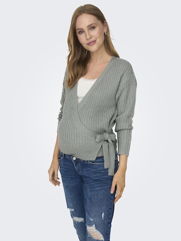 Only Maternity Cardigan 'Breda' i grøn: forside