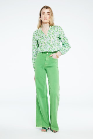 Wide Leg Jean Fabienne Chapot en vert