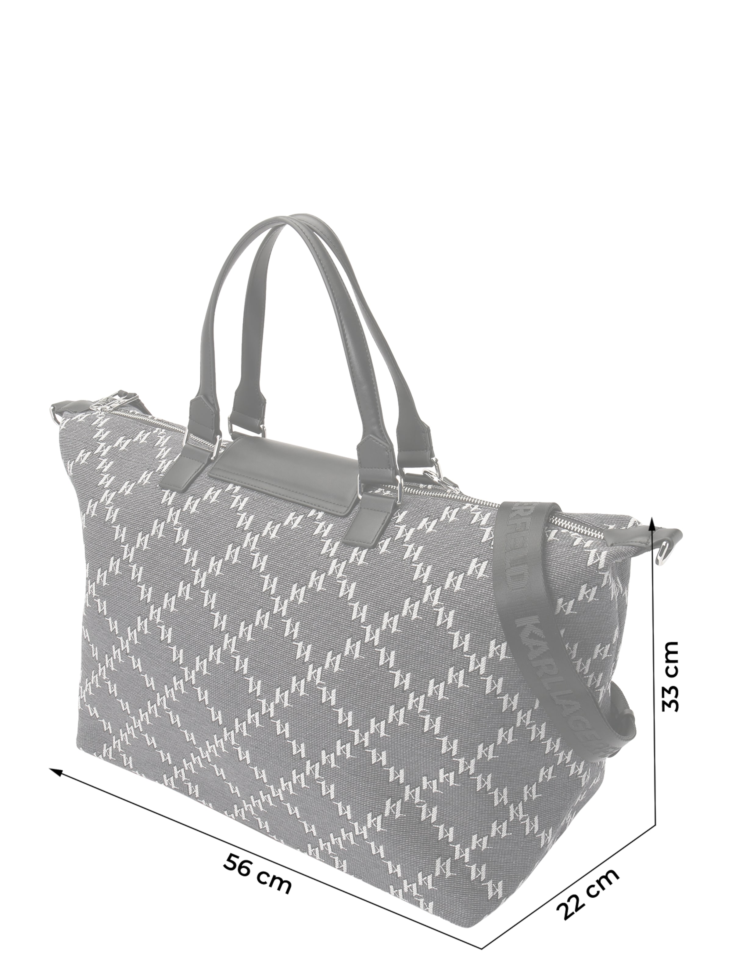 Sac week-end Karl Lagerfeld en gris