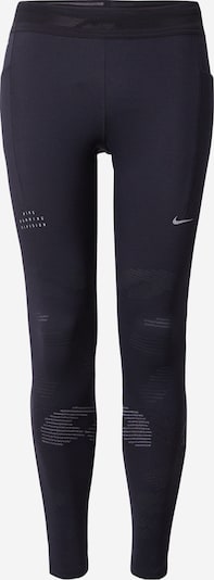 NIKE Sporta bikses 'Running Division', krāsa - pelēks / gaiši pelēks / melns, Preces skats