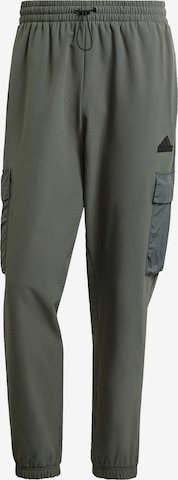 ADIDAS SPORTSWEAR Regular Workout Pants 'City Escape' in Green: front