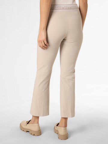 Cambio Boot cut Pleated Pants 'Ranee' in Beige