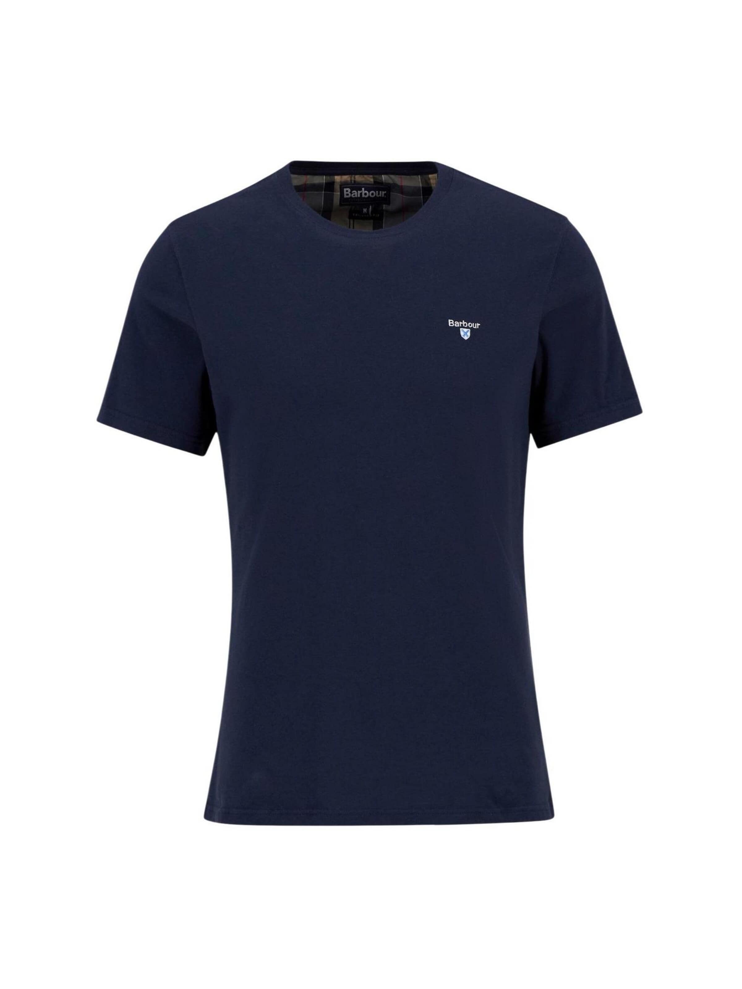 Maglietta 'TARTAN SPORTS TEE MTS0670' di Barbour in blu: frontale