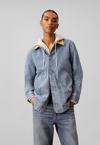 Calvin Klein Jeans Prehodna jakna | modra barva: sprednja stran