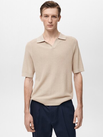 MANGO MAN Bluser & t-shirts 'LINO' i beige: forside