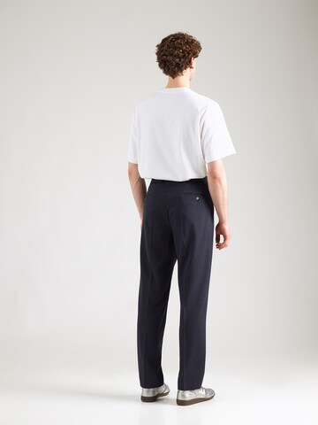 Michael Kors Tapered Bandplooibroek in Blauw: terug