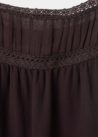 MANGO Blouse 'Marron' in Brown