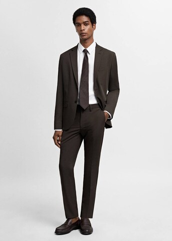 MANGO MAN Slim fit Overhemd 'Emotion' in Wit