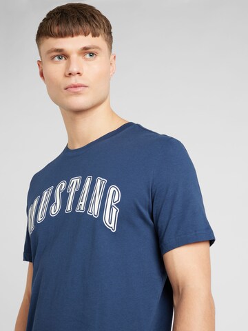 T-Shirt 'Austin' MUSTANG en bleu