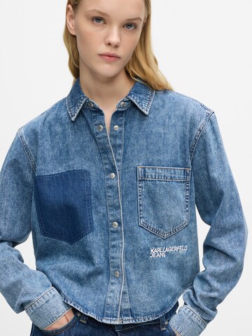 KARL LAGERFELD JEANS Bluse in Blau